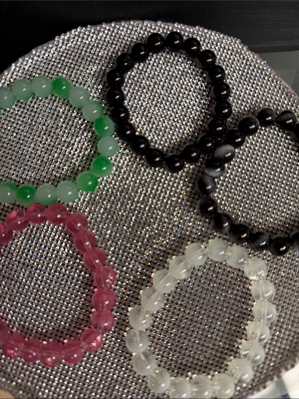 Glass beaded bracelet your color choice. New